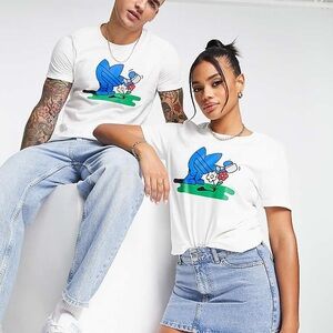 NWT Adidas Originals World Treffy graphic T-shirt in white